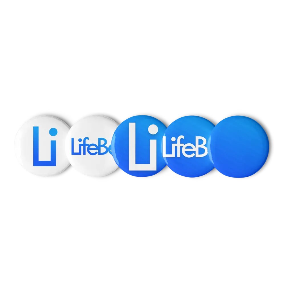 LifeBe Set of Pin Buttons product image (1)