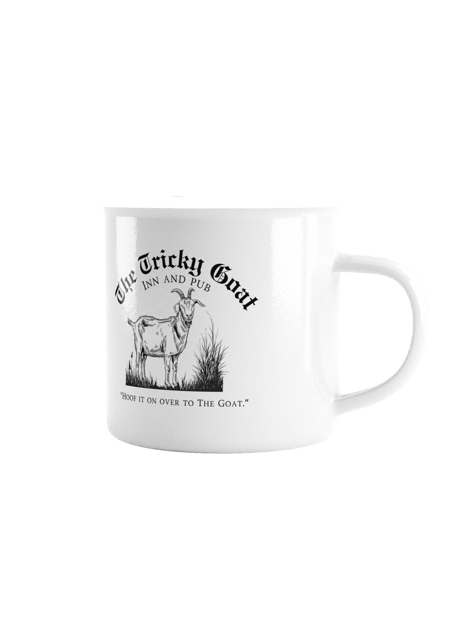 The Tricky Goat Souvenir Enamel Mug product image (1)