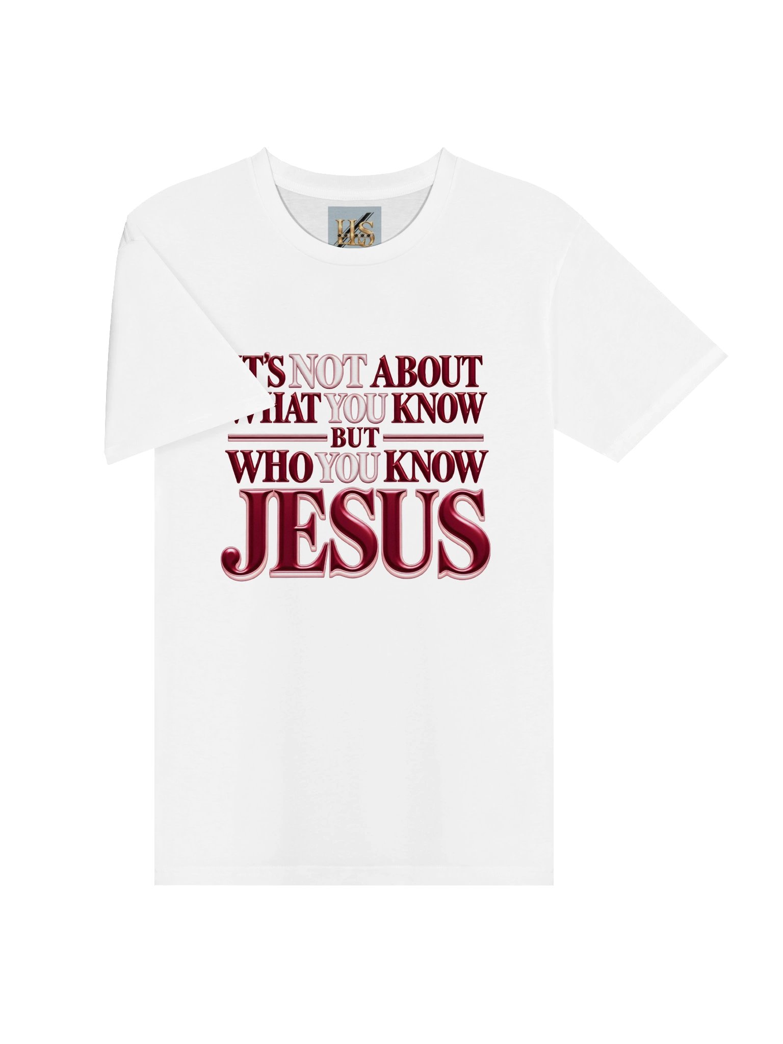 Who You Know: JESUS Burgundy & Blush Men’s Edition T-Shirt product image (3)