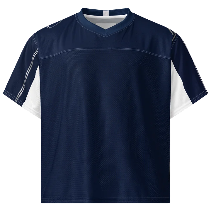 Midnight Navy & Silver Soccer Jersey | Minimalist Heritage Football Shirt | Premium World Cup 2026 Jersey product image (1)
