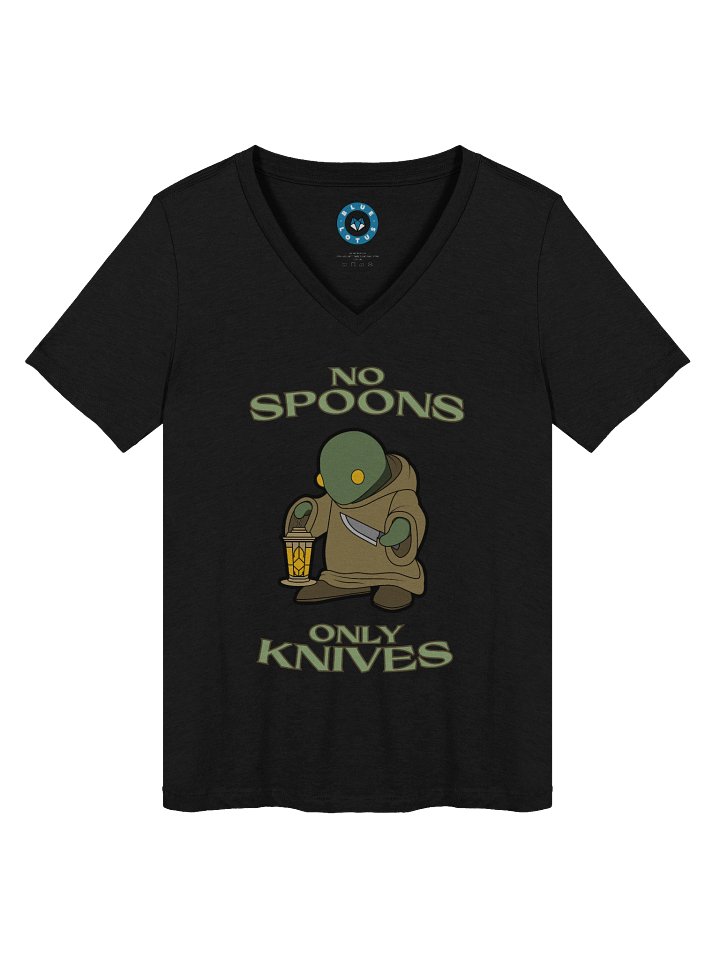 No spoons only, knives! Adorable V-neck product image (1)