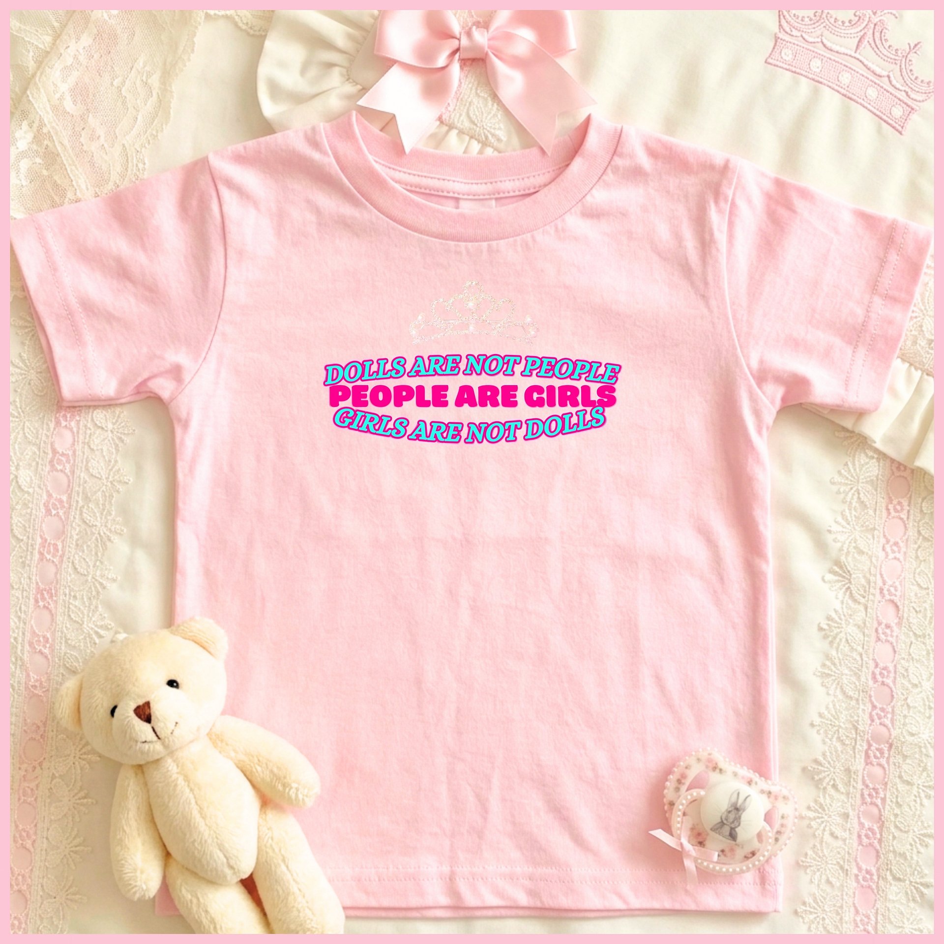 Dolls are not People🩷Super Soft🪽T-shirt🩷 product image (1)