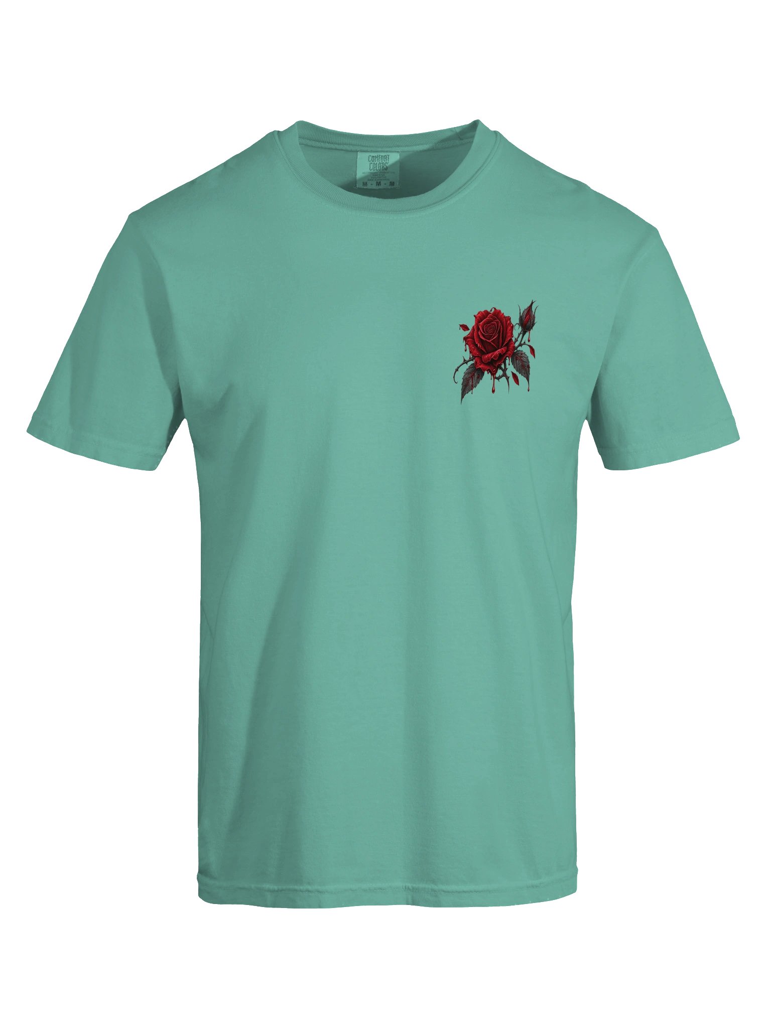 Roseblood Gothic Rose Graphic Tee | Dark Romance Double-Sided Shirt product image (6)