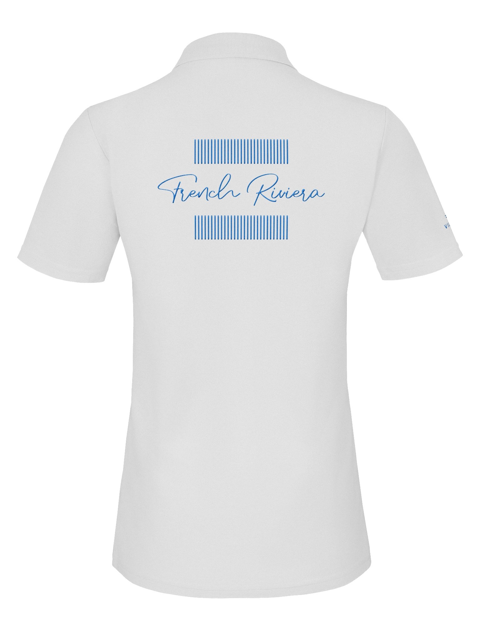 Women's French Riviera Blue Cursive Polo product image (7)