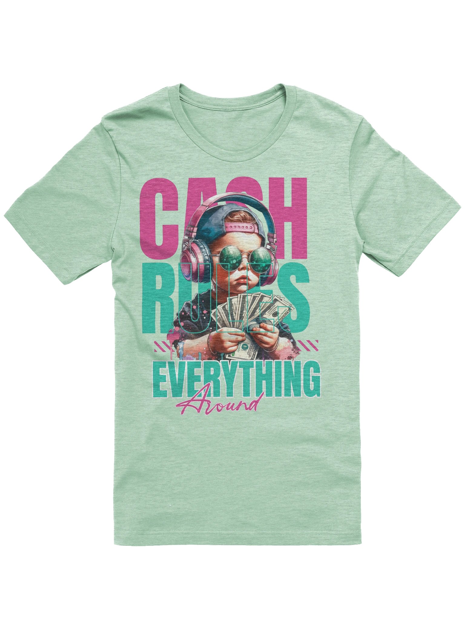 Cash Rules Quotes Graphic T-Shirt Streetwear Essential product image (3)