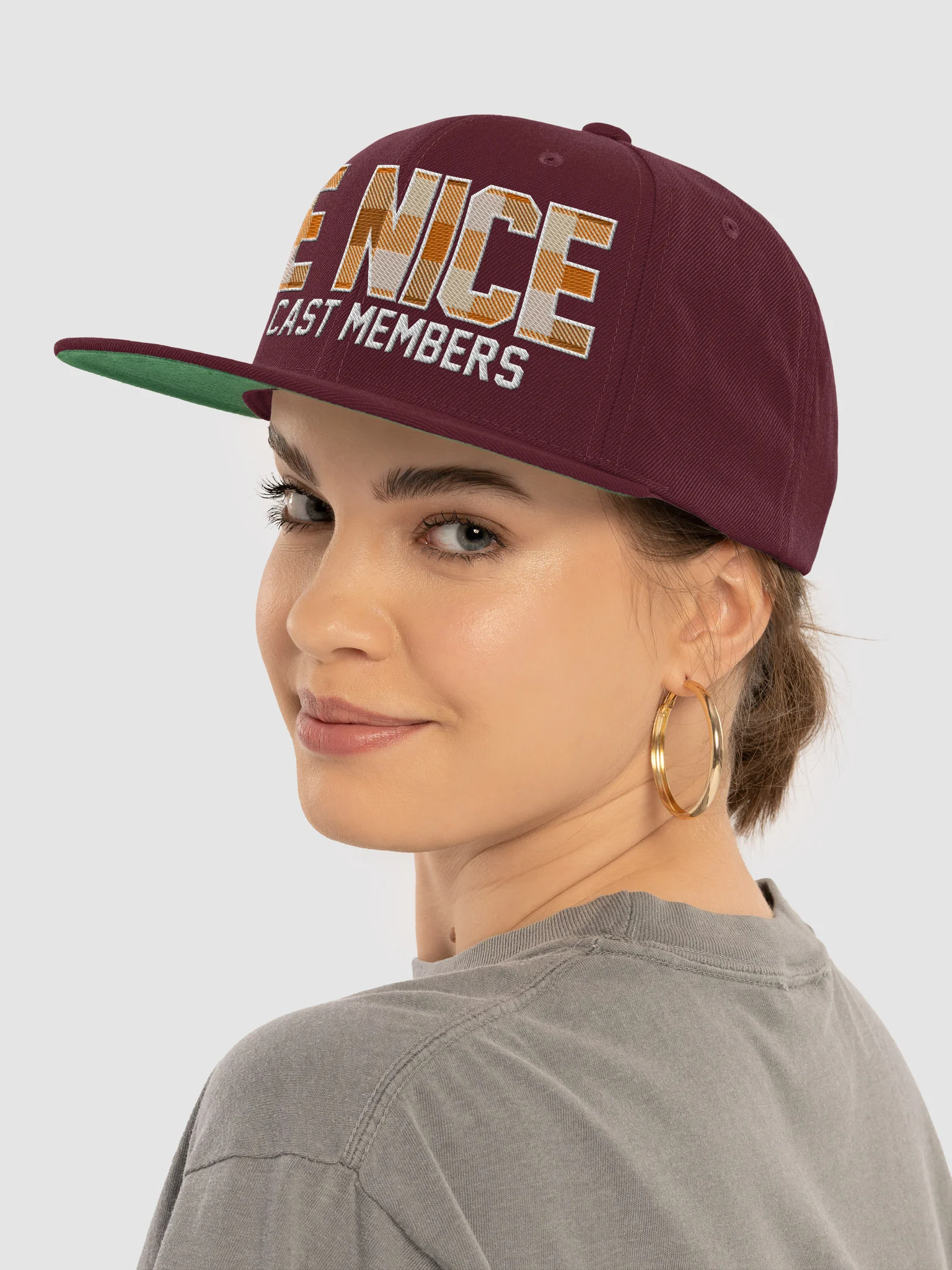 Be Nice to Cast Members Fall Plaid Snapback product image (12)