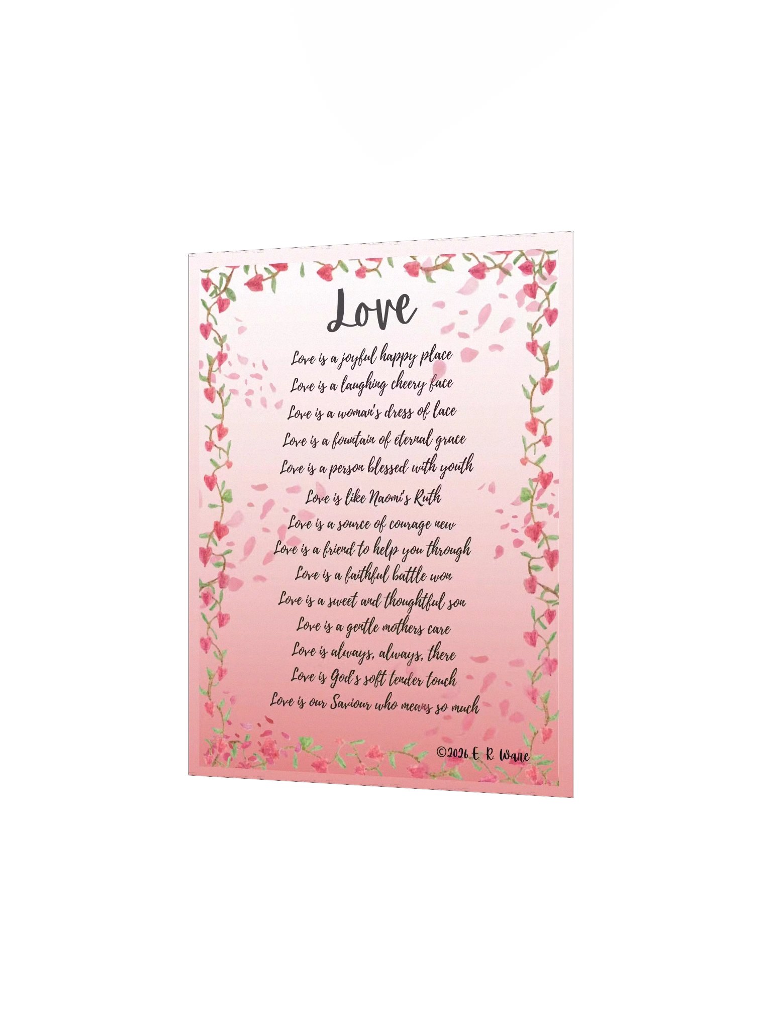 Love - Poetry Art Print product image (6)