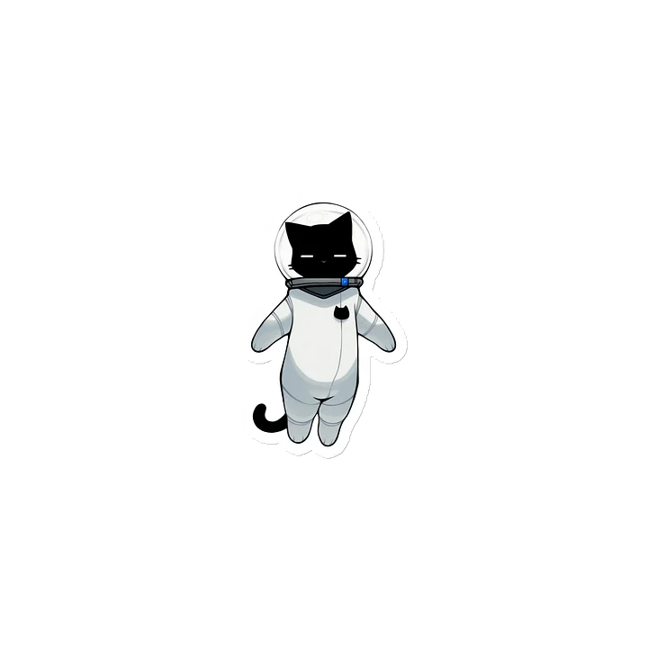 Sleepy Space Kitty Magnet product image (1)