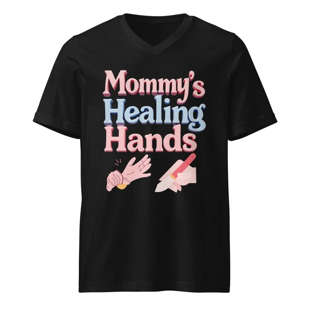 Mommy's Healing Hands V-Neck Tee product image (1)