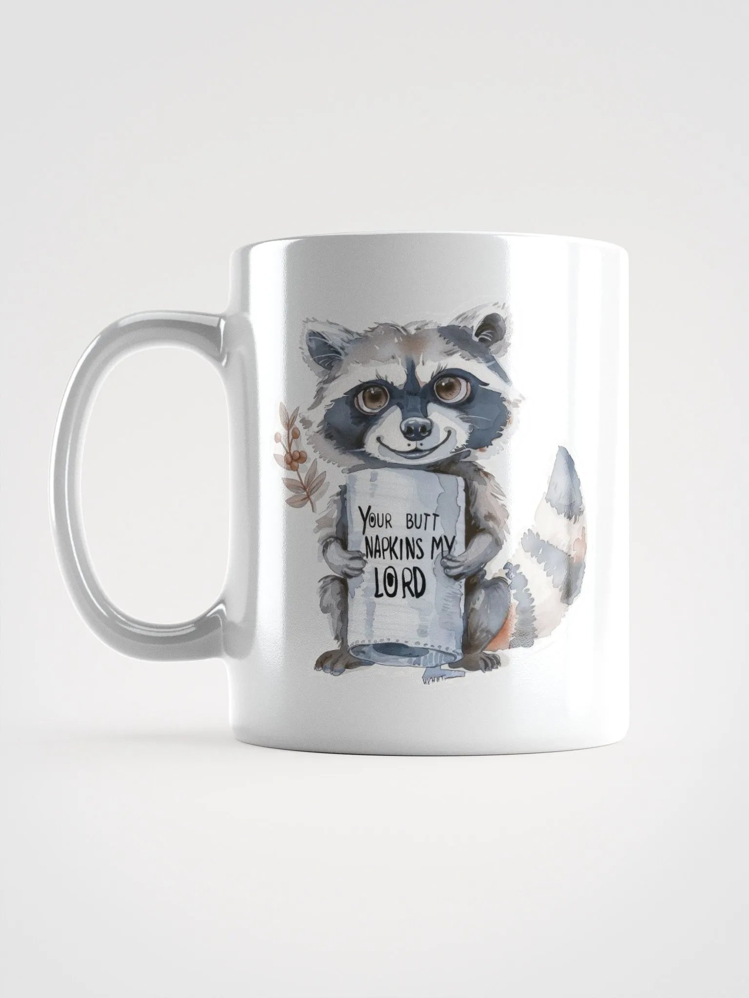 Playful Raccoon Butt Napkins Mug product image (5)