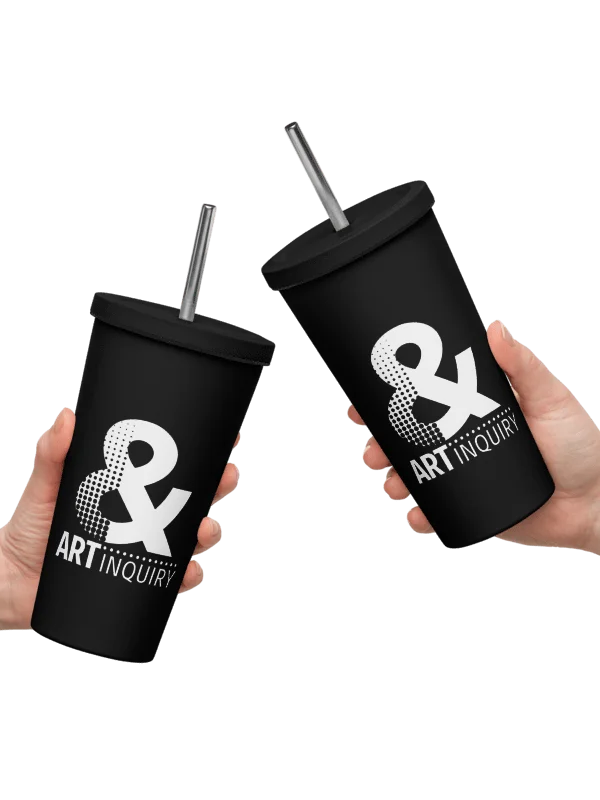 Art & Inquiry Dark Insulated Tumbler + Straw product image (1)