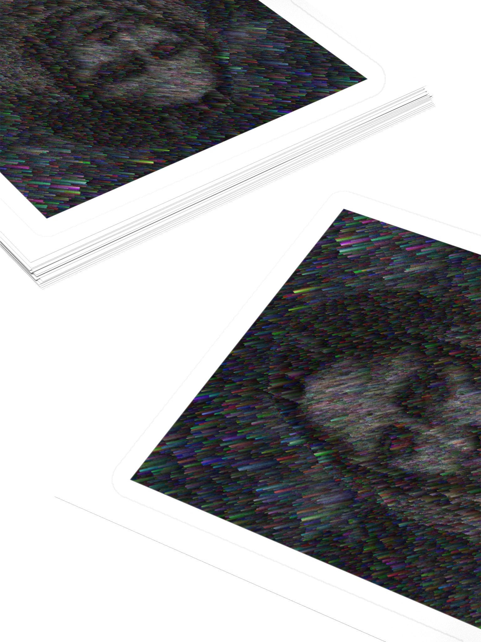 Corrupted Mona Lisa Sticker product image (10)
