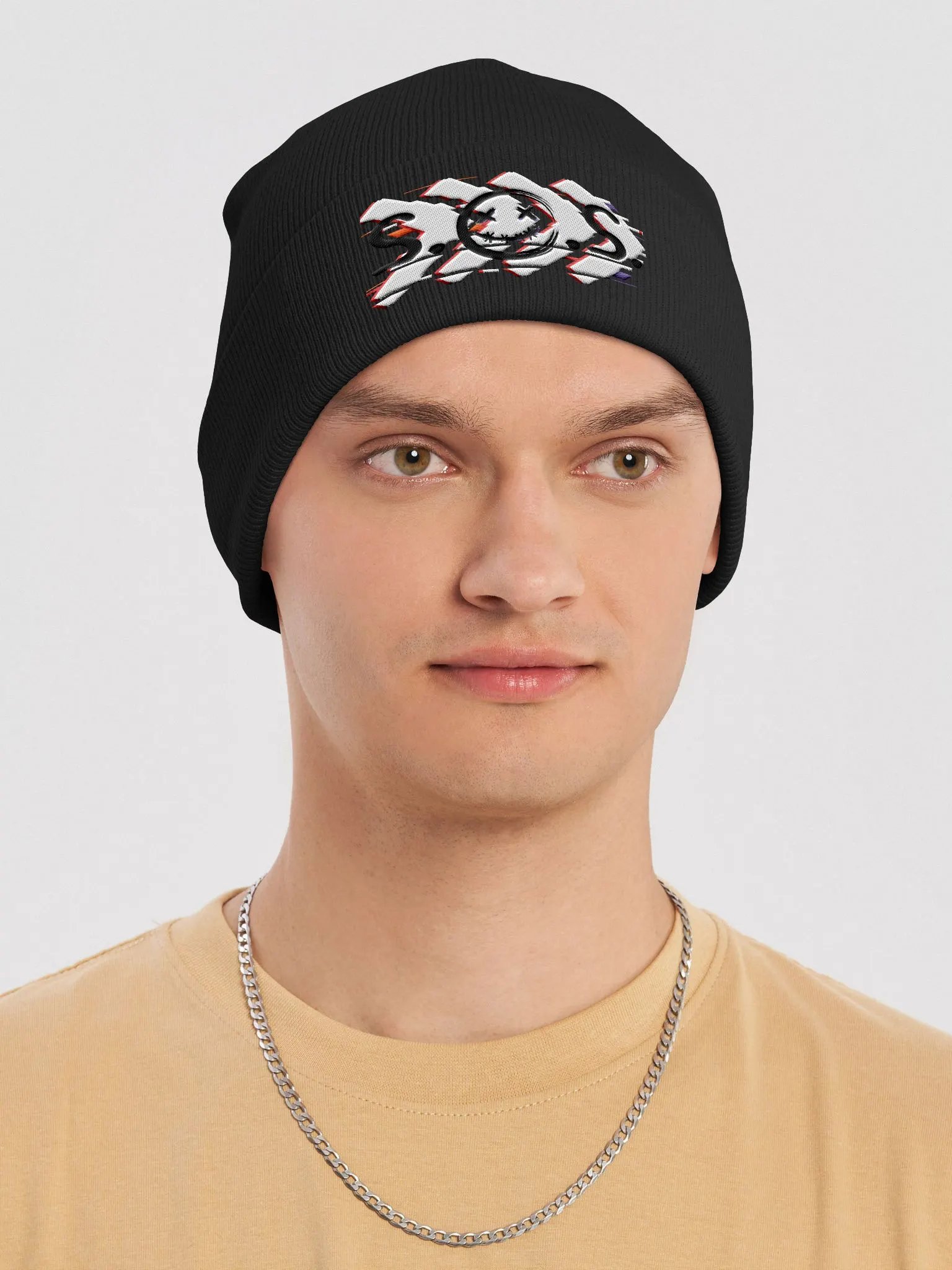 Fast Forward Glitched Beanie product image (6)