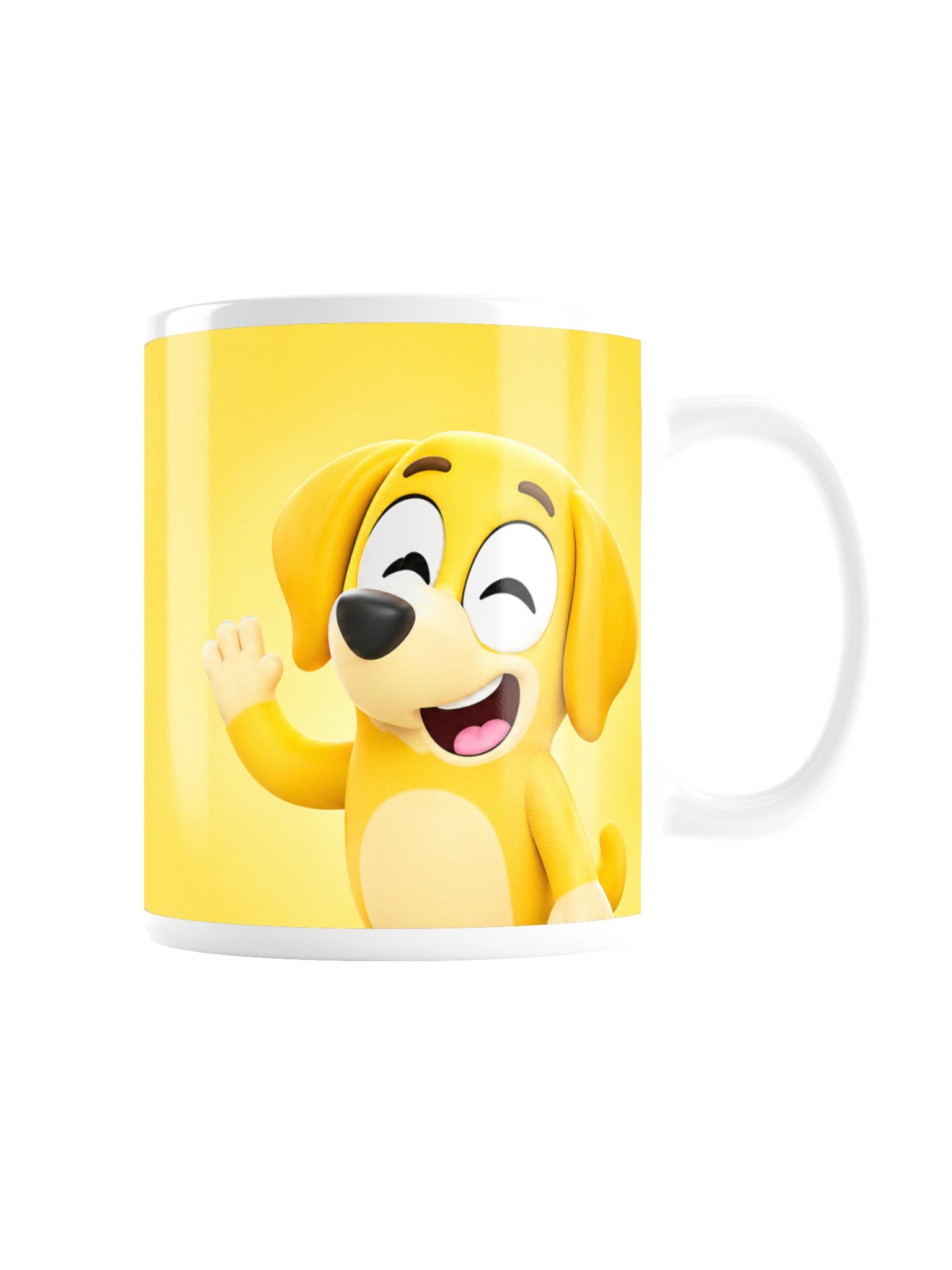 Yellow Puppy - Premium White Glossy Mug product image (7)