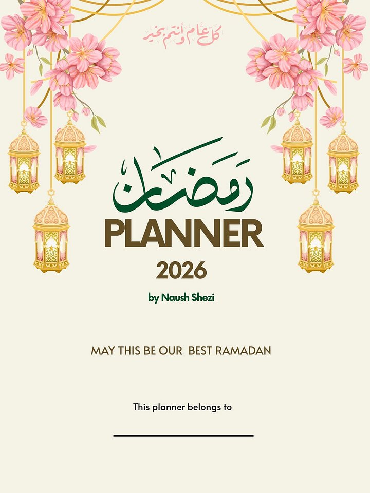 Urdu/Hindi Ramadan Planner 2026 by Naush Shezi product image (1)