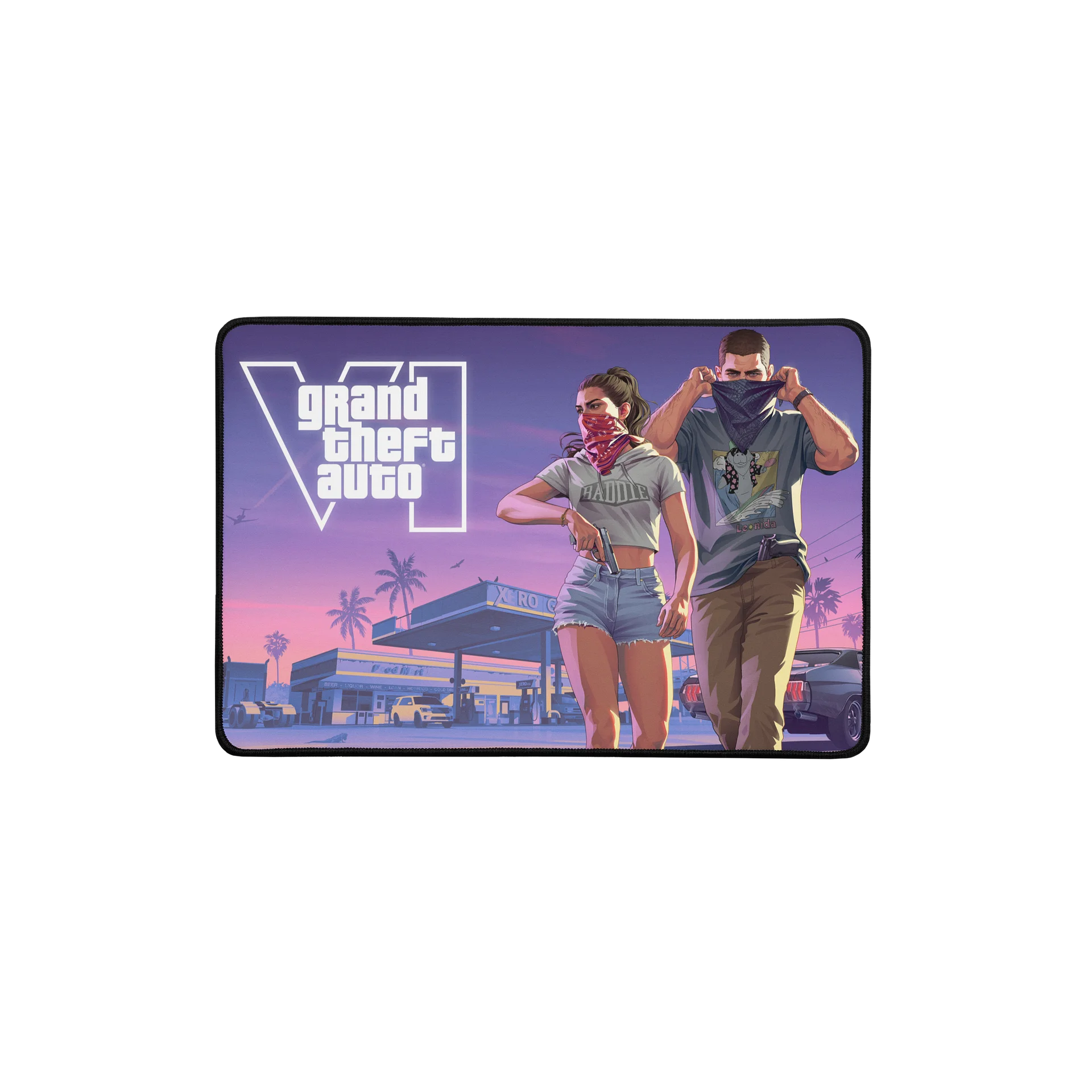 GTA VI Large Gaming Mouse Pad - GTA 6 Extra Large Gaming Desk Mat | Jason & Lucia Fan Artwork product image (2)
