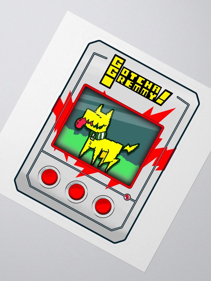 Gotcha Gremmy! [White/Red] - Sticker product image (2)