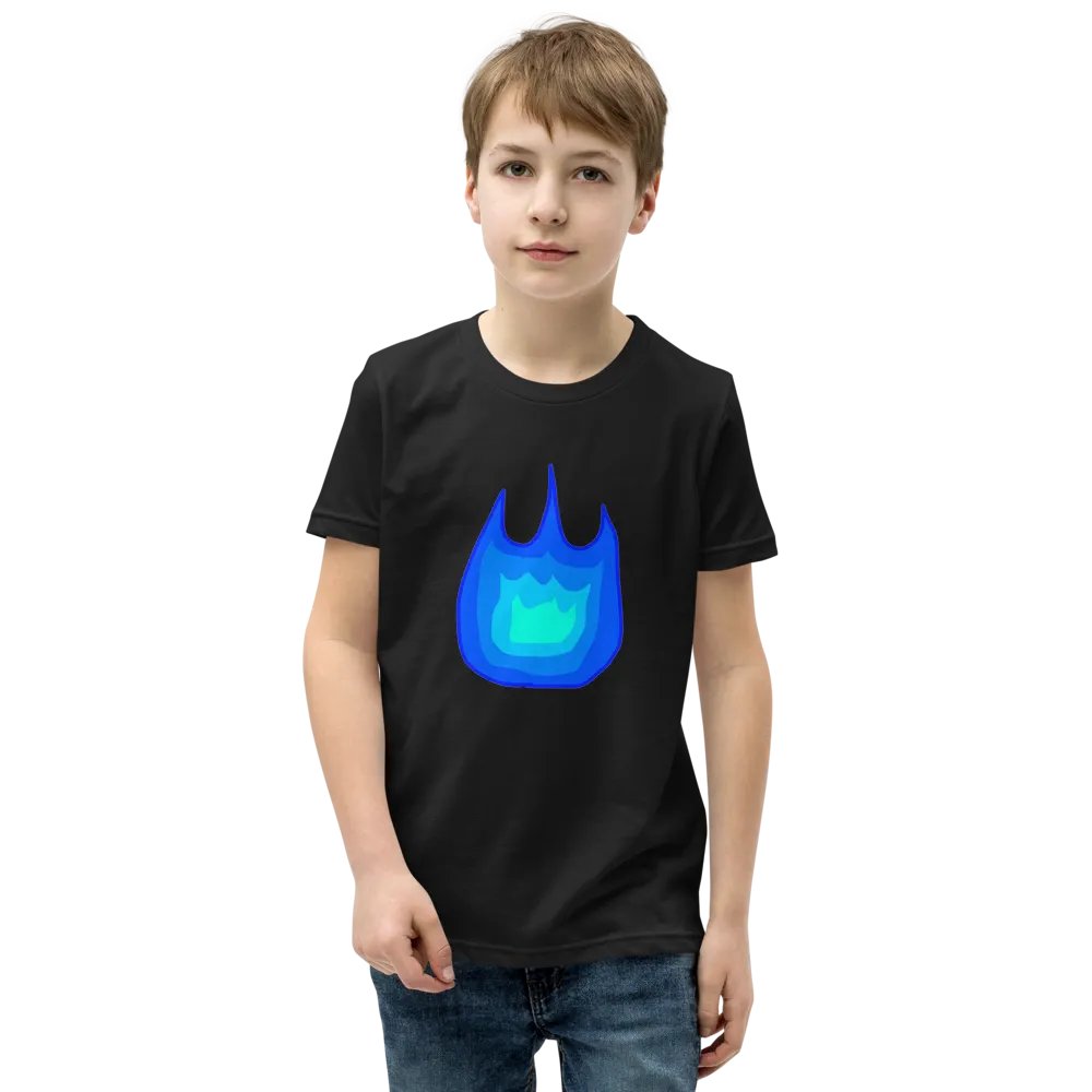 Blue Firey Youth T-Shirt product image (1)