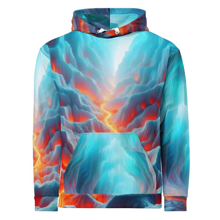 Fire and Ice - Erupting Lava Under Ice #18 product image (1)