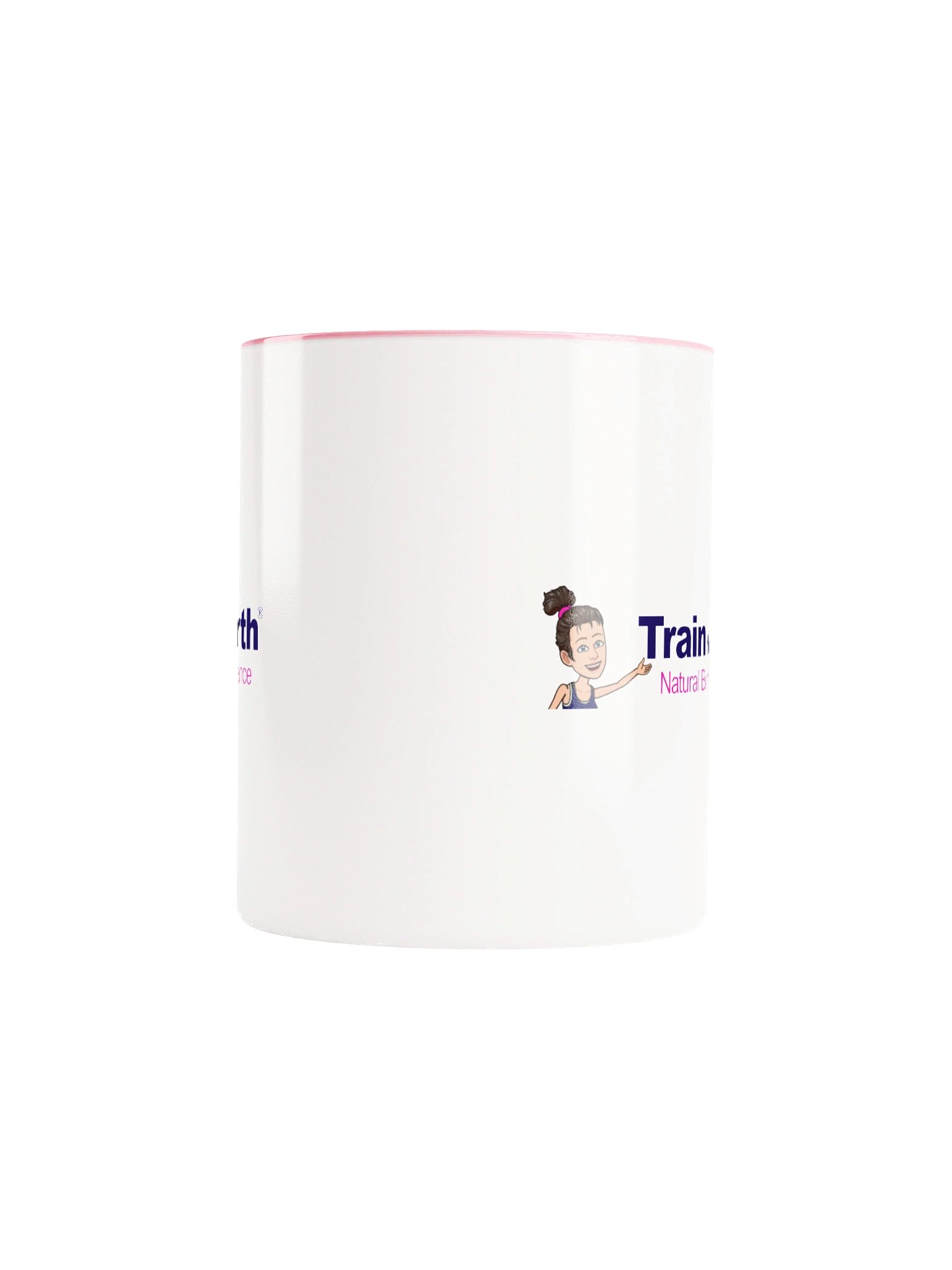 Train for Birth® 11oz Ceramic White/Pink Mug product image (5)