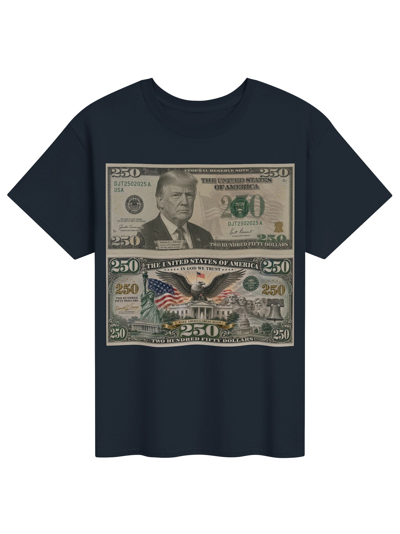 Trump $250 – Make America Great Again | Patriotic Front Printed Tee product image (11)