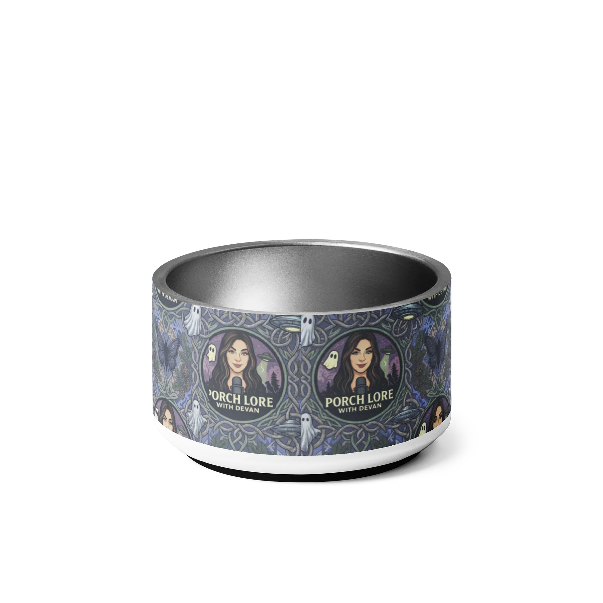 PORCH LORE DEVAN PERIWINKLE MOTH PET BOWL product image (2)