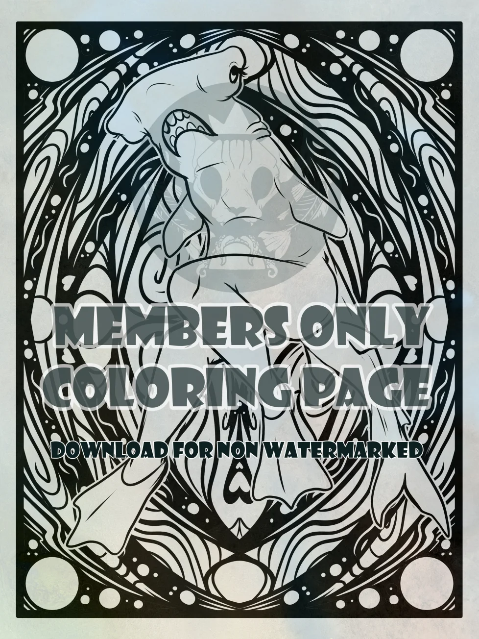 Leggy Hammerhead - coloring page product image (1)