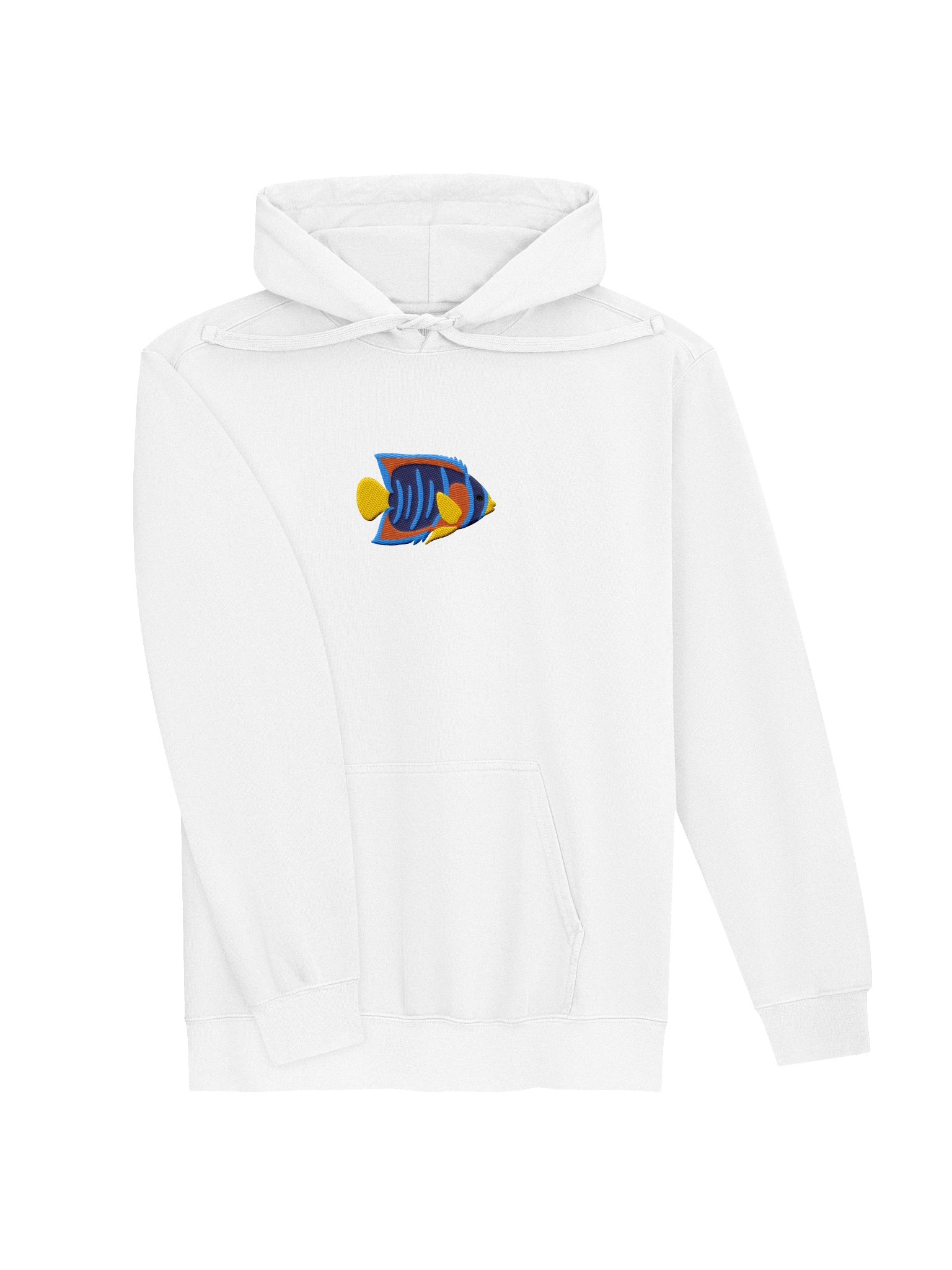 Juvenile Queen Angelfish Embroidered Hoodie | Saltwater Reef Aquarium & Ocean Lover Apparel product image (19)