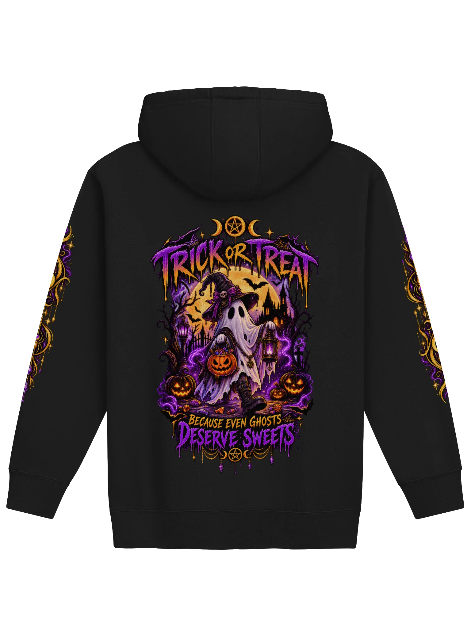 Trick or Treat Ghost Hoodie product image (2)