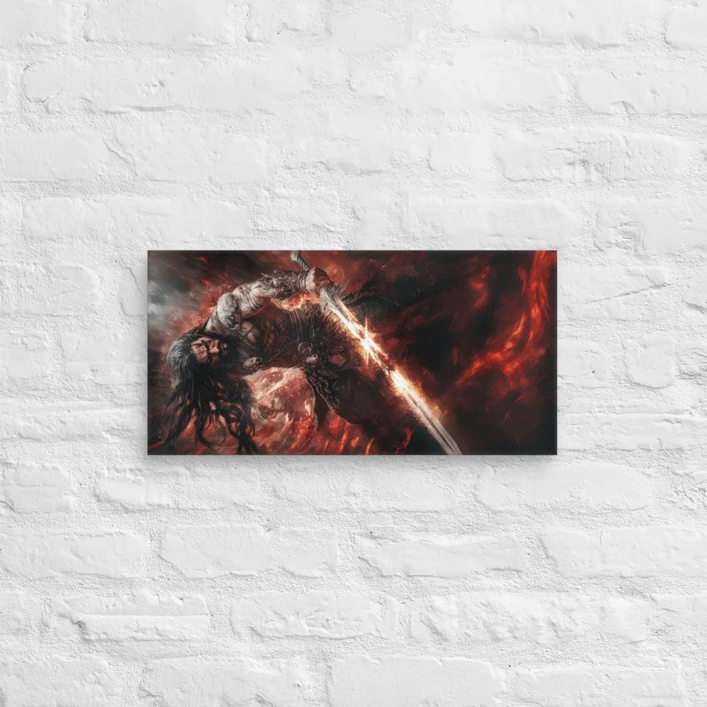 Barbarian with his sword 01 - Canvas product image (2)