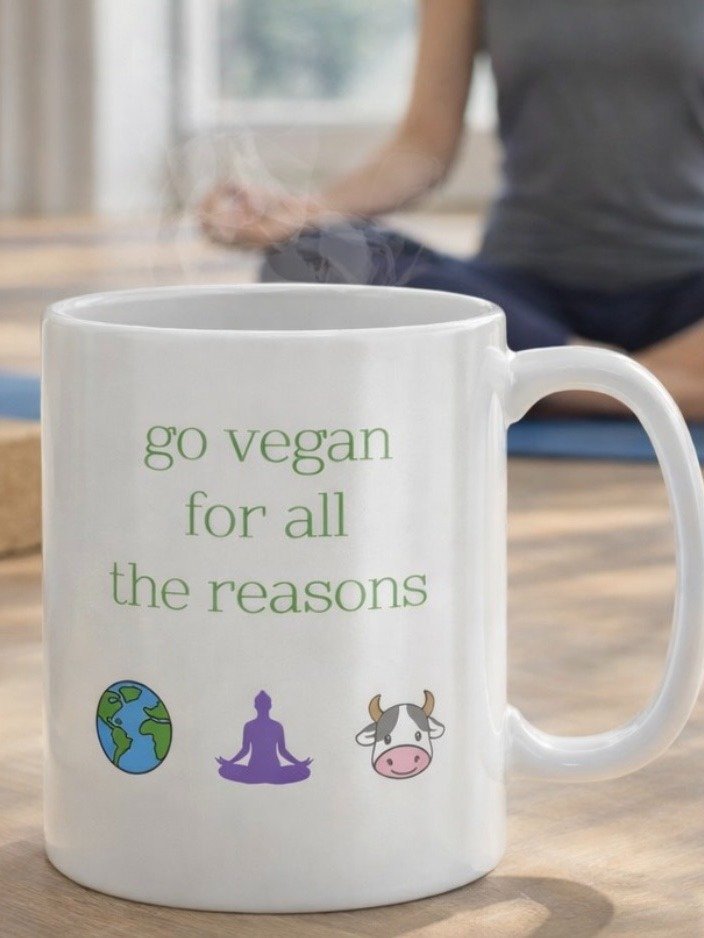 “Go Vegan for all the Reasons” - Coffee or Tea Mug product image (1)
