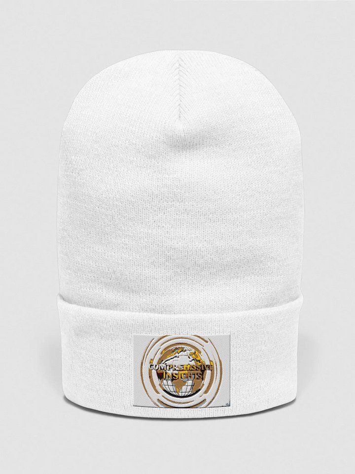 Embroidered White Warm Hat product image (1)