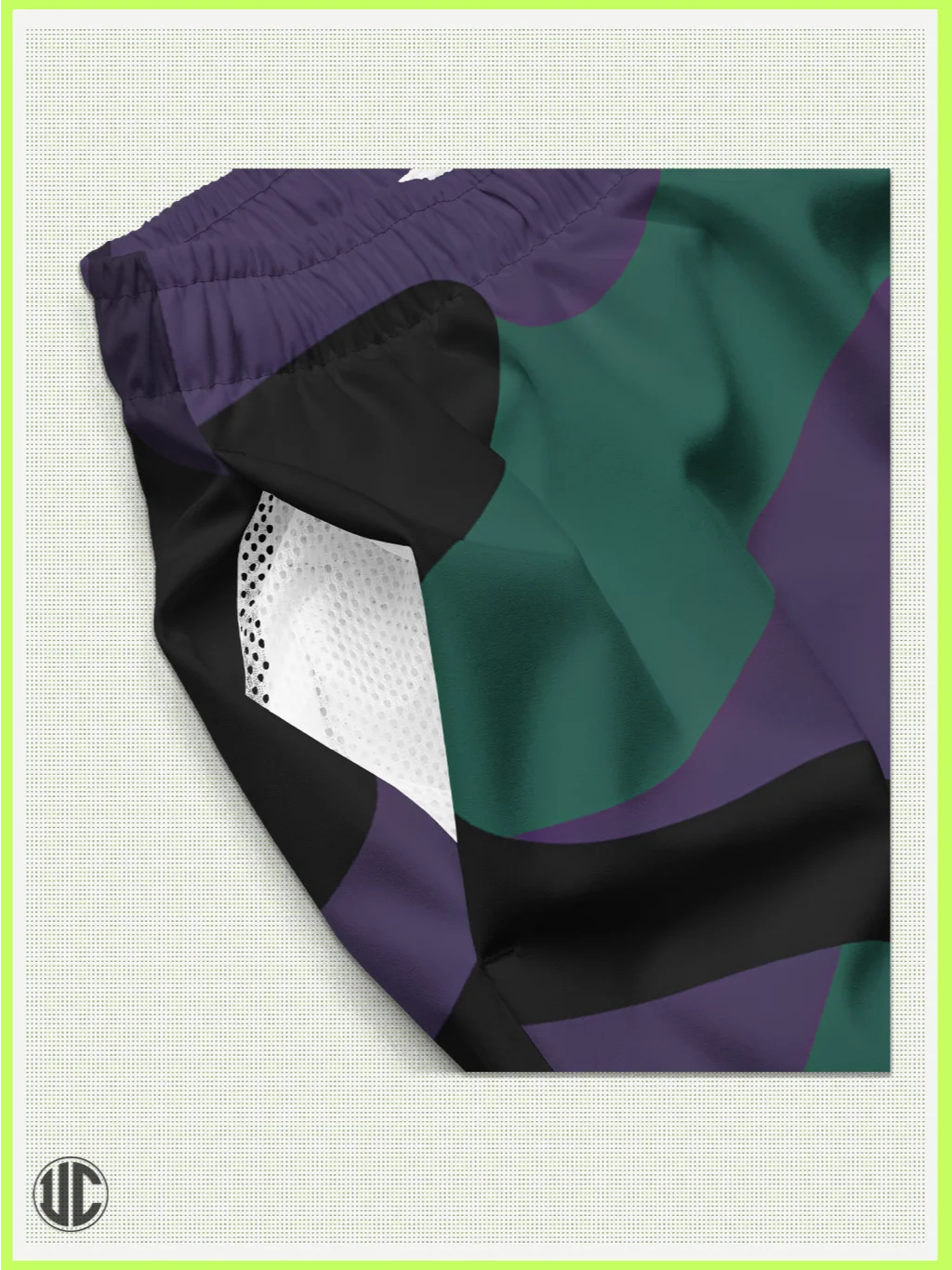 Midnight Purple Camo – Men’s Swim Trunks product image (2)