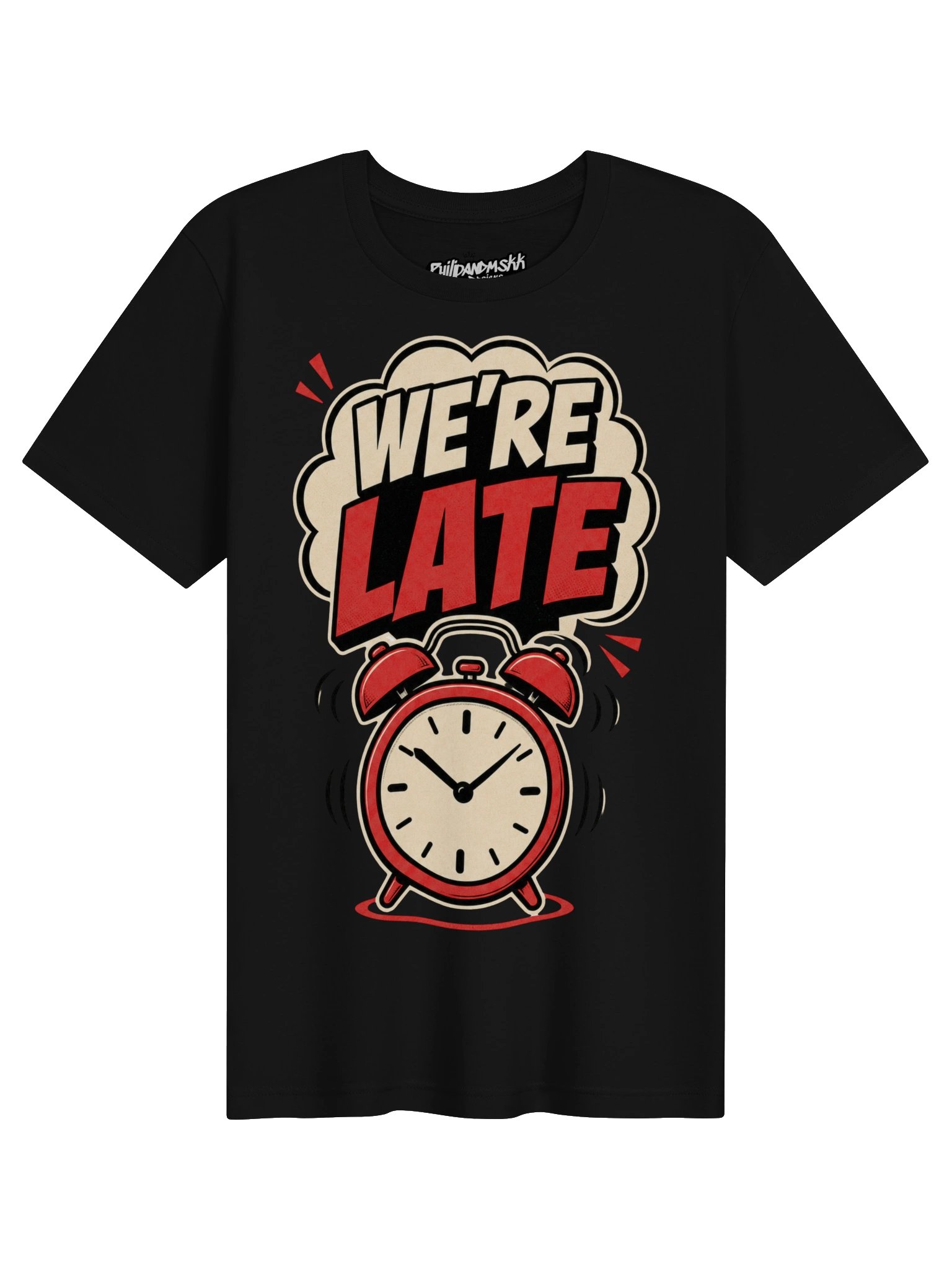 We’re Late Retro Alarm Graphic Tee product image (1)