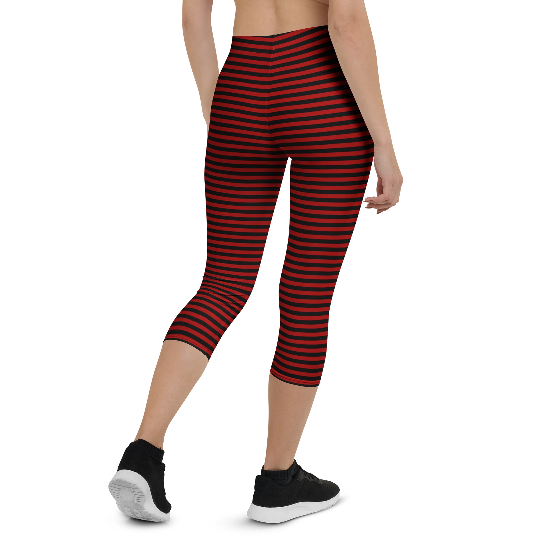 Red and Blaque Stripped Capri product image (3)