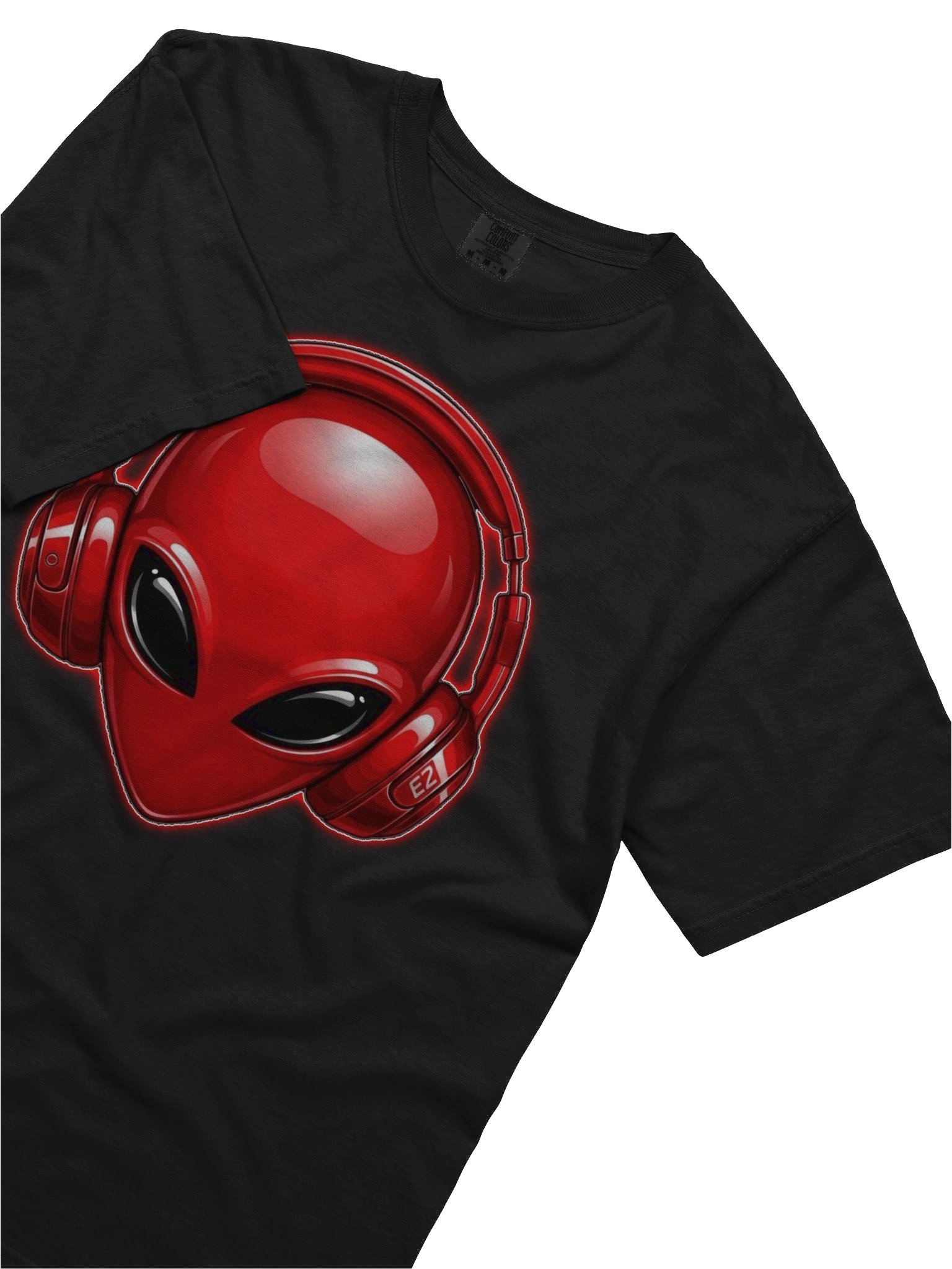 Glossy Red e² Alien Logo T-Shirt product image (5)