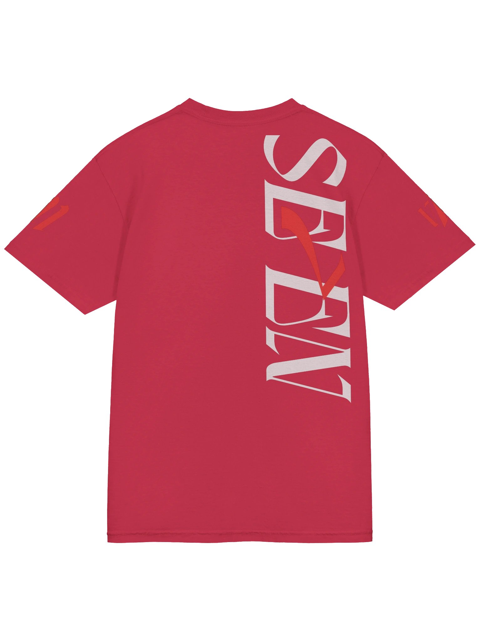 VII Logo Red Heavyweight T-Shirt product image (7)
