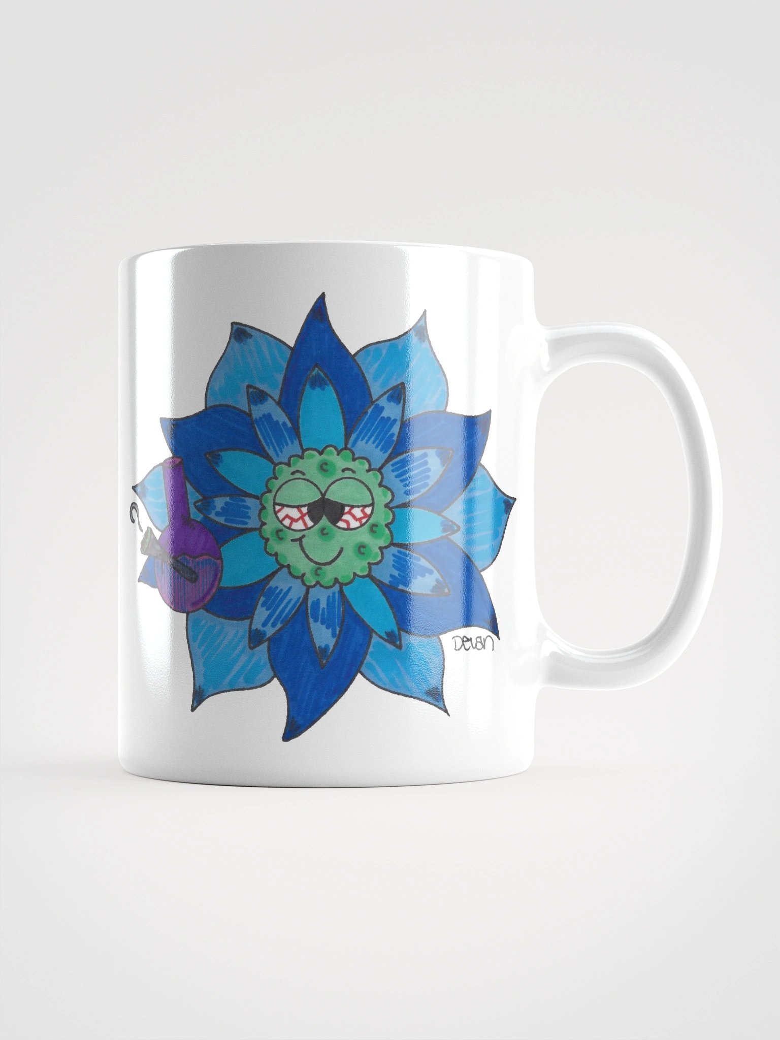Light Blue Stoner Flower Mug product image (1)