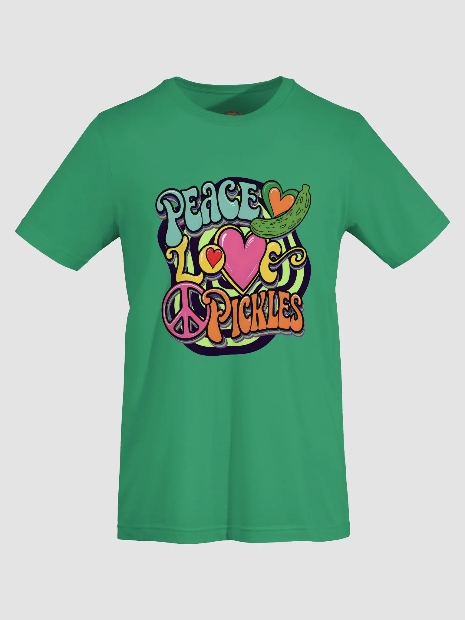 Groovy Peace Love Pickles T-Shirt product image (4)