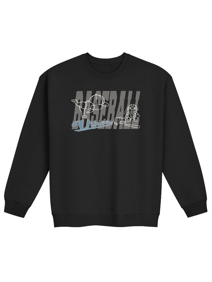 Baseball Cat (Baseball Vibes) - Unisex Adult Sweatshirt product image (1)