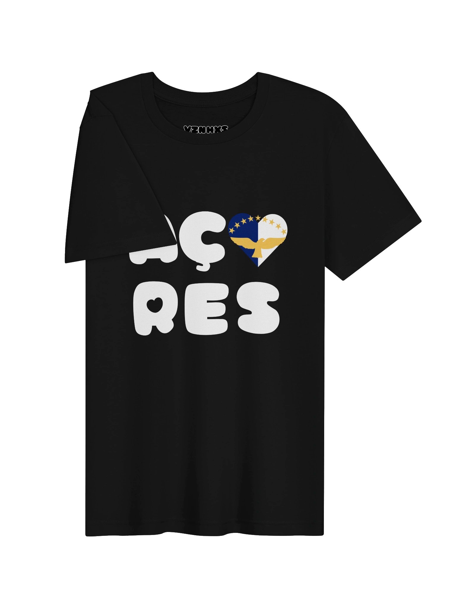 azores hearts (white text) supersoft tee product image (83)