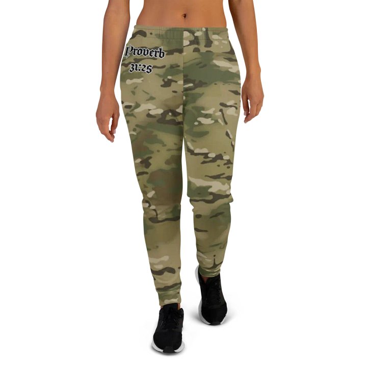 Faithful Camo: Proverb 3:25 Women's Joggers - Multicam product image (2)