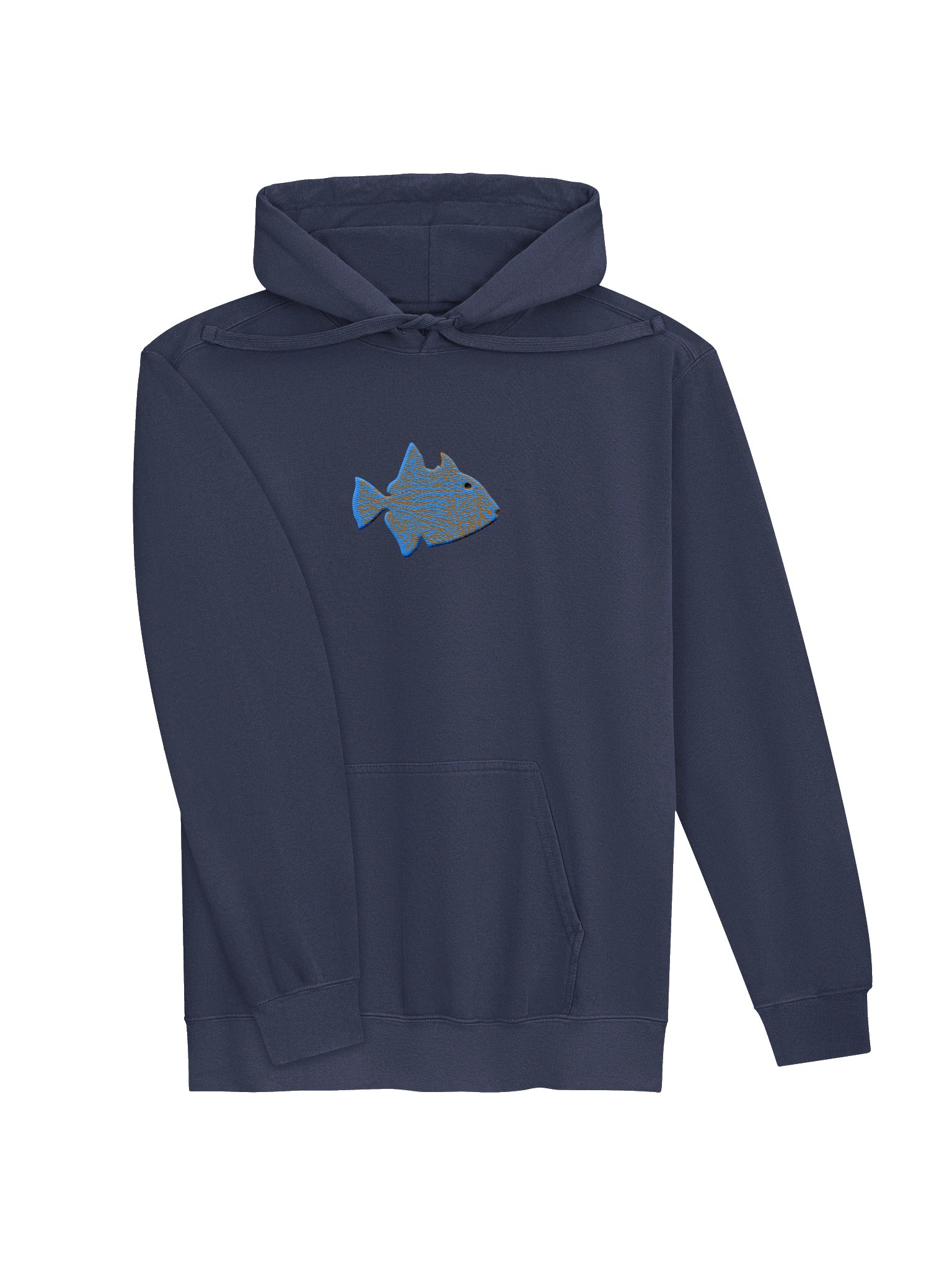 Blue-Lined Triggerfish Embroidered Premium Hoodie | Saltwater Reef Aquarium Fish & Marine Life Apparel product image (6)