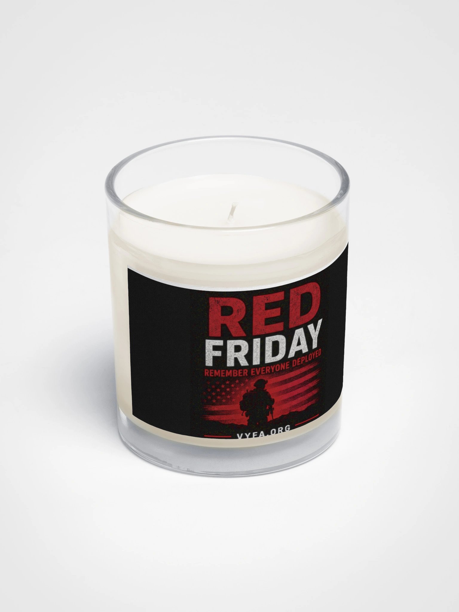 BOLD RED FRIDAY Tribute Candle — Remember Everyone Deployed product image (2)