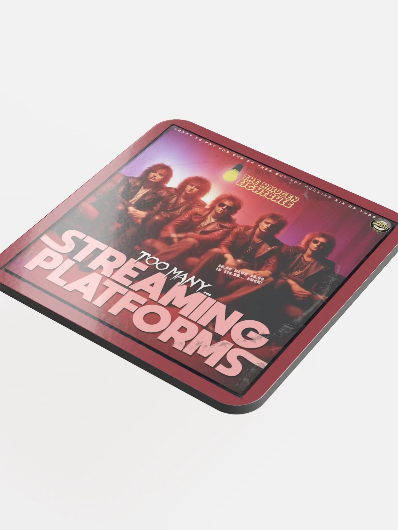 The Halogen Lightbulb - Too Many Streaming Platforms (Coaster) product image (4)