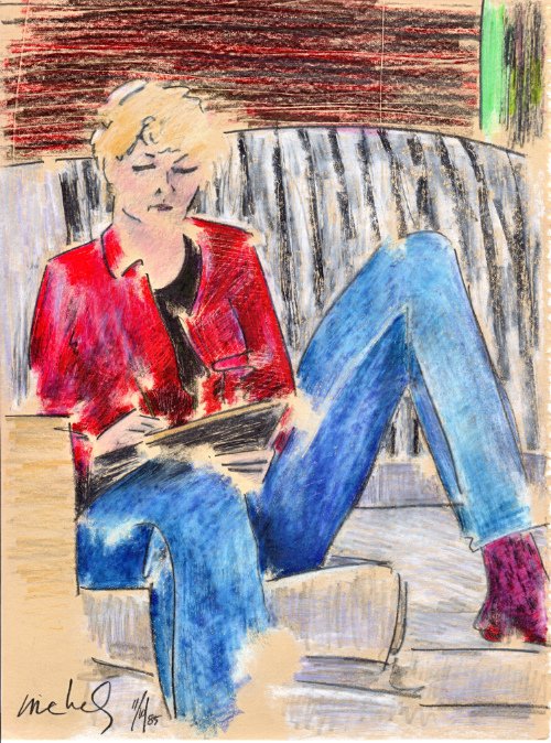 Woman Writing 11.10.85 print product image (1)
