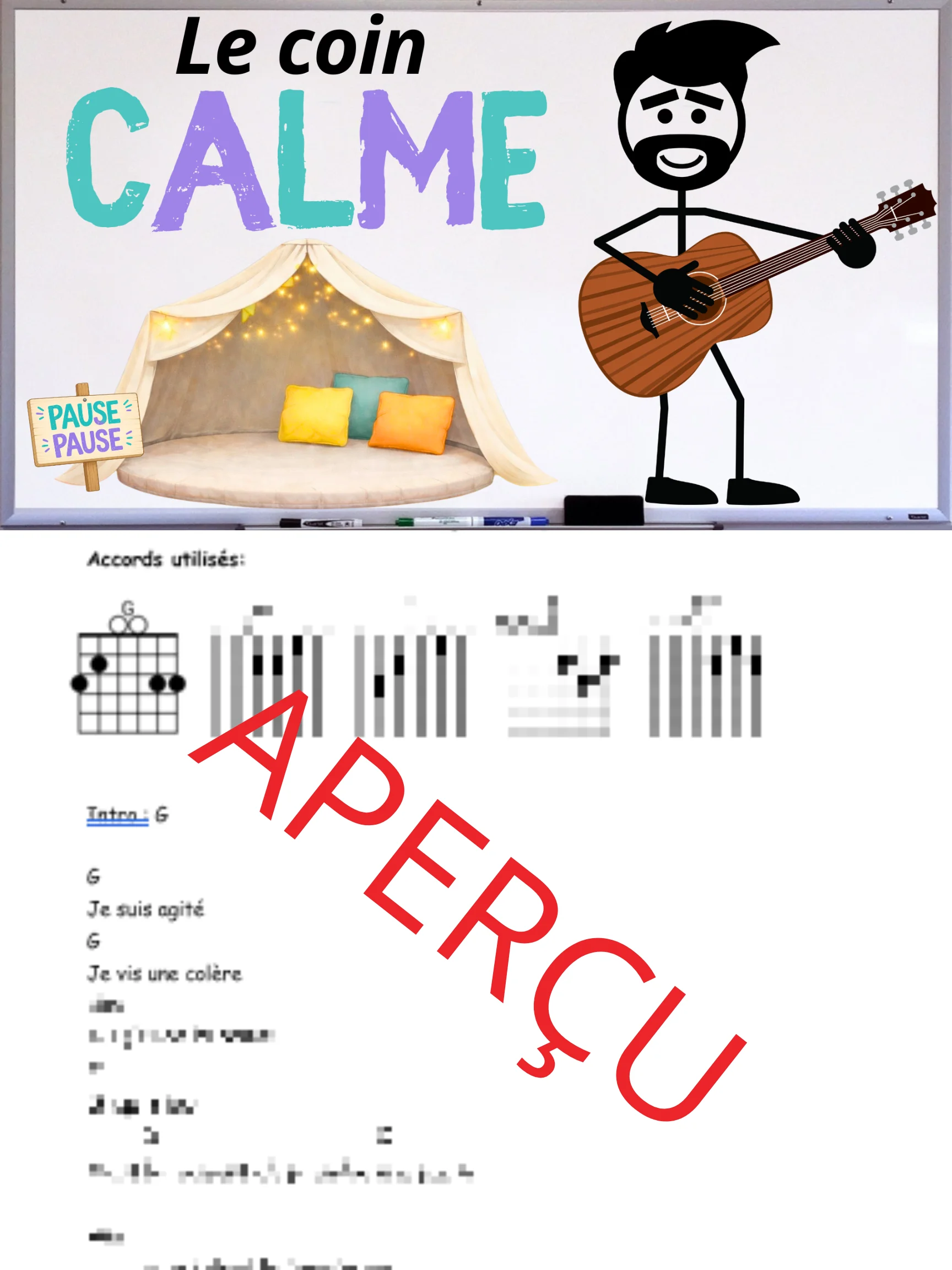 Le coin calme - Accords de guitare product image (1)