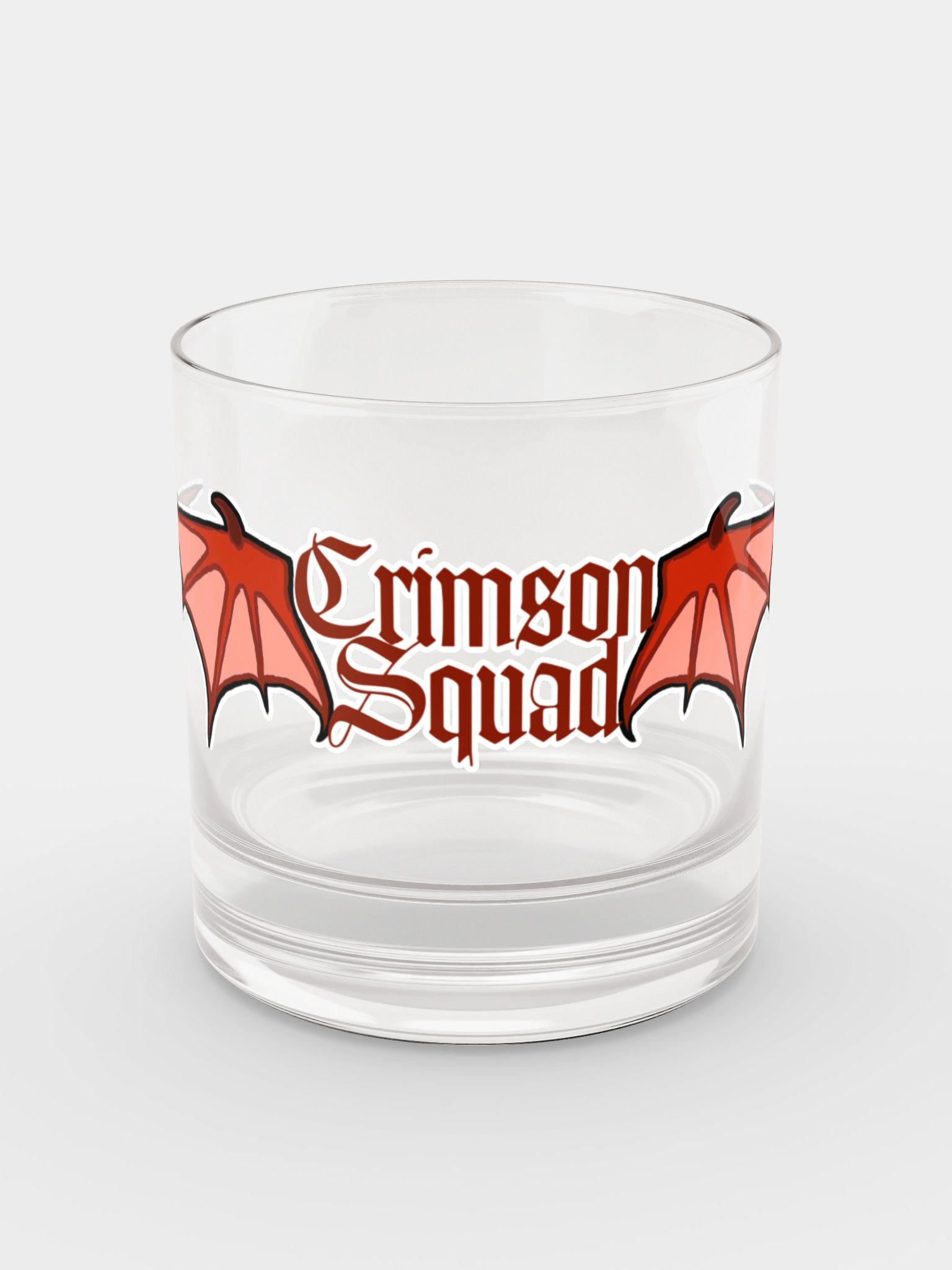 Crimson Squad Rocks Glass product image (4)