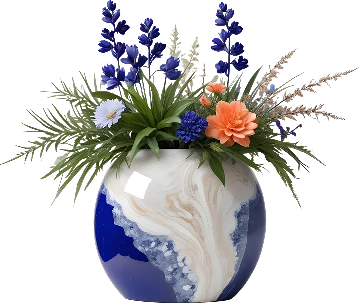 Ocean's Grace – Vase home decor png product image (1)