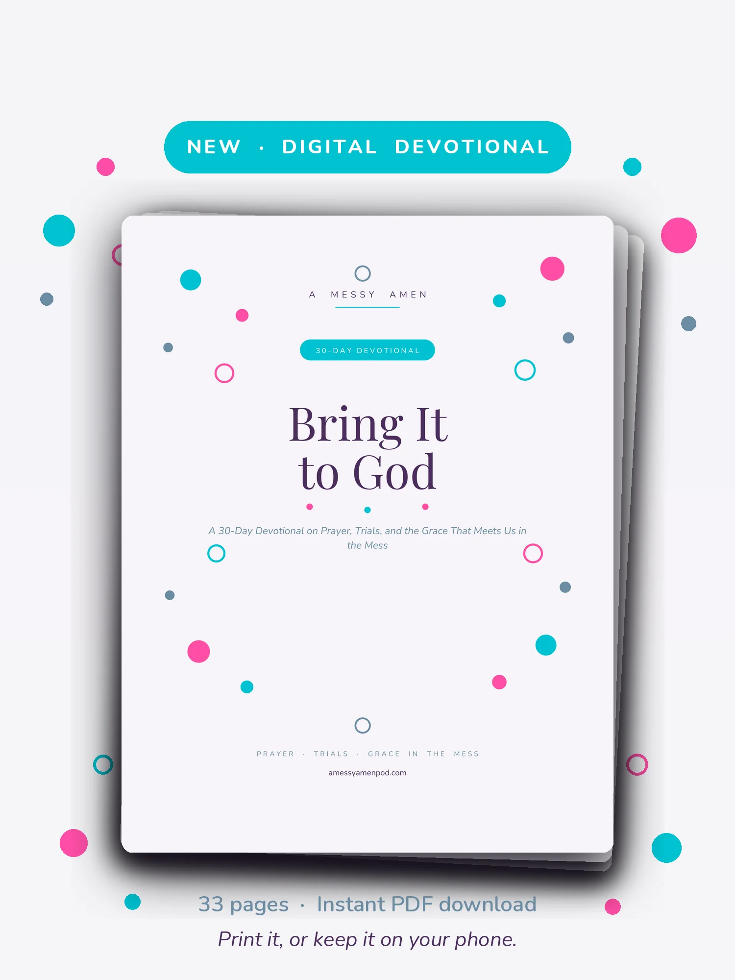 Bring It to God: 30 Days of Honest Prayer in the Mess product image (1)
